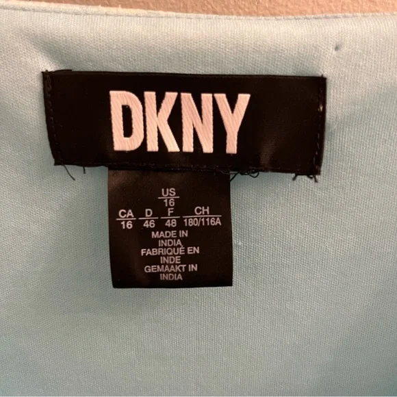 DKNY Printed Midi Dress Size 16 - Picture 5 of 7